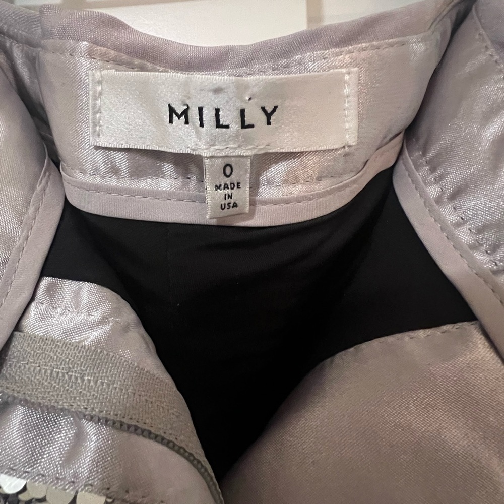 Milly Silver Sequin Trousers - image 2